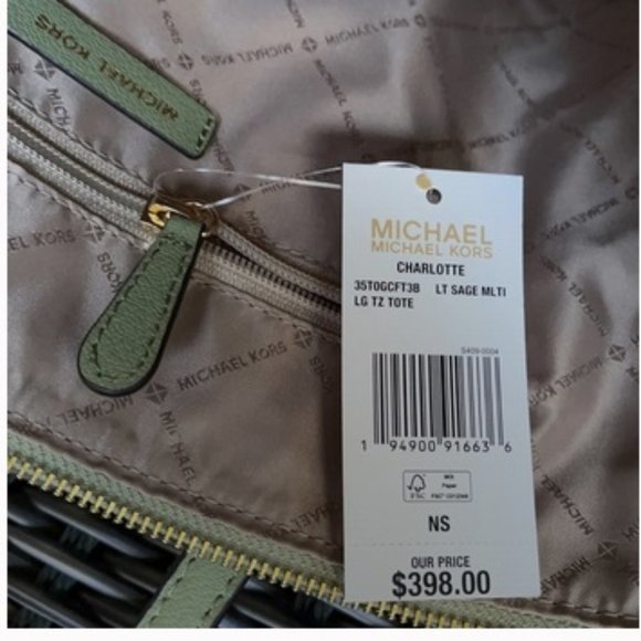 Michael Kors Charlotte Large Top Zip Tote - Picture 12 of 16